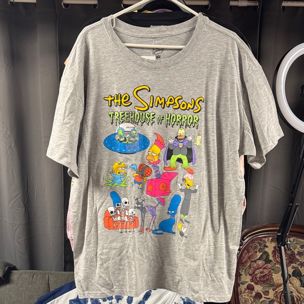 Freeze The Simpsons Treehouse of Horror Gray Kids T-Shirt